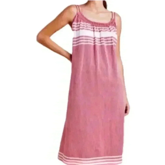 Anthropologie Sundress Eleonora Women XS/S Striped Cover Up  Dress Red White - Picture 1 of 8